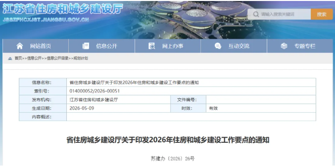 涉及城市更新、地下管网改造…江苏今年住建工作划重点！