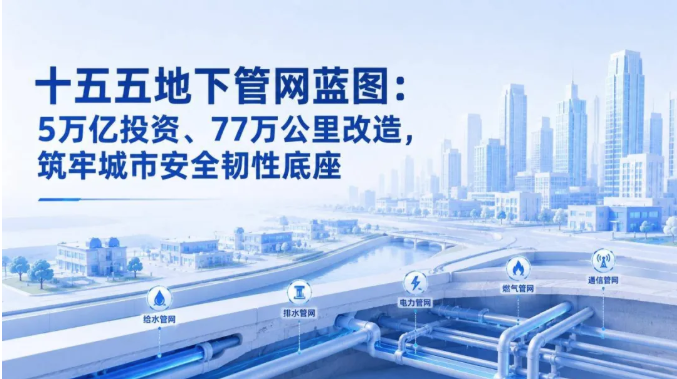 十五五 5 万亿布局 77 万公里管网！城市地下生命线开启提质智改新周期